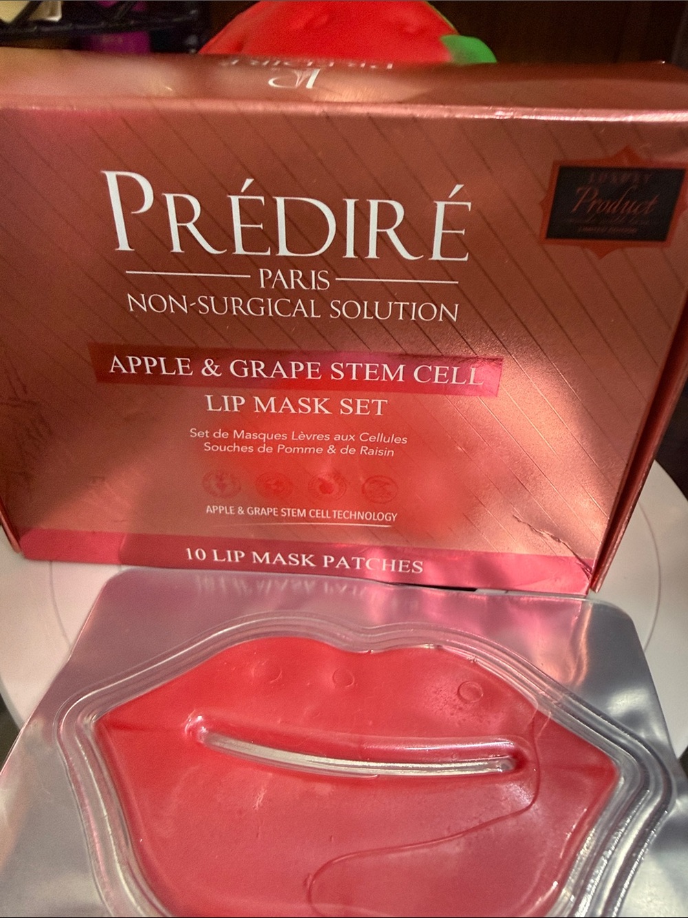 Prédiré Paris Apple & Grape Stem Cell Red Lip Mask Set